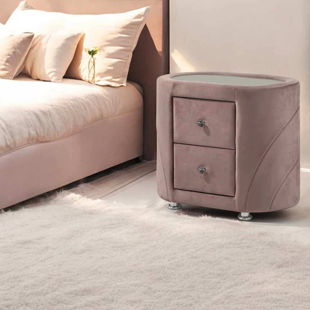 Salonia Art Deco Velvet Bedroom Collection