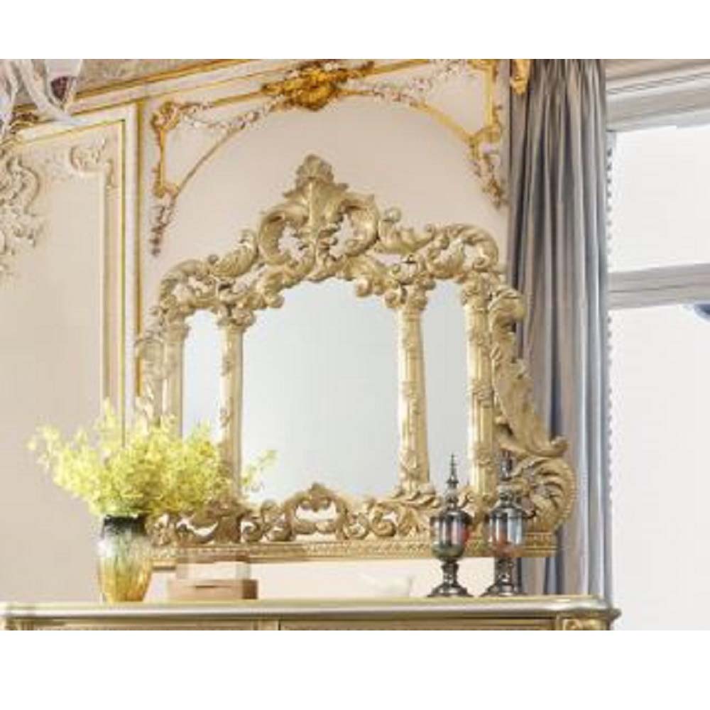 Cabriole Carved Mirror & Bench
