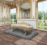 Cabriole Carved Mirror & Bench