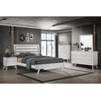 Cerys Minimalist Wall Mirror in White
