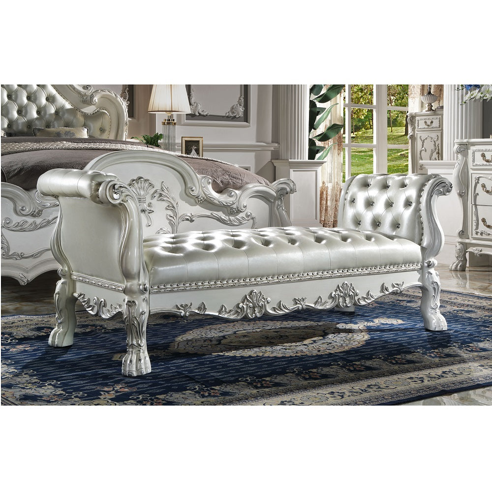 Dresden Button-Tufted Chaise Lounge & Bench