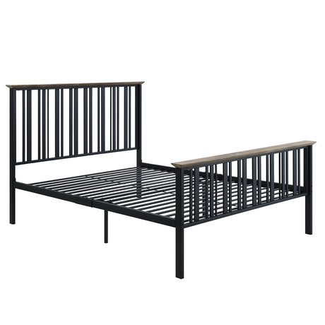 Zudora Full Metal Bed & Nightstand