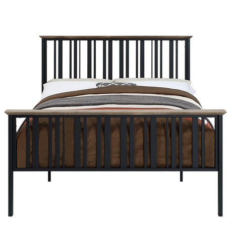 Zudora Full Metal Bed & Nightstand