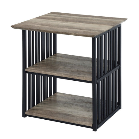 Zudora Full Metal Bed & Nightstand