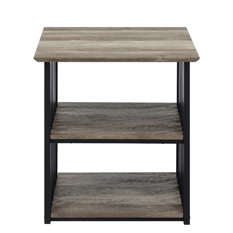 Zudora Full Metal Bed & Nightstand