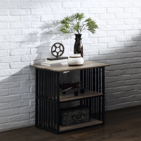 Zudora Full Metal Bed & Nightstand