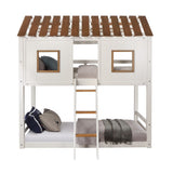 Inara House-Shaped Twin over Twin Bunk Bed