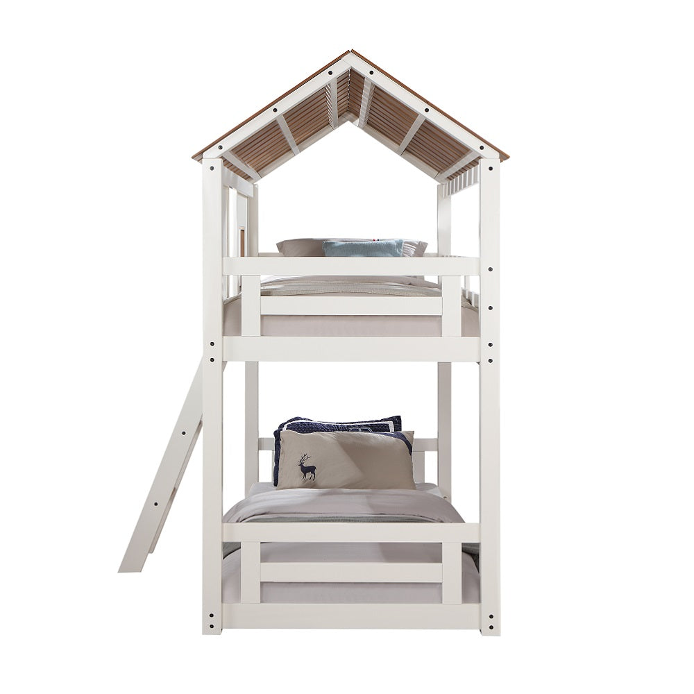 Inara House-Shaped Twin over Twin Bunk Bed