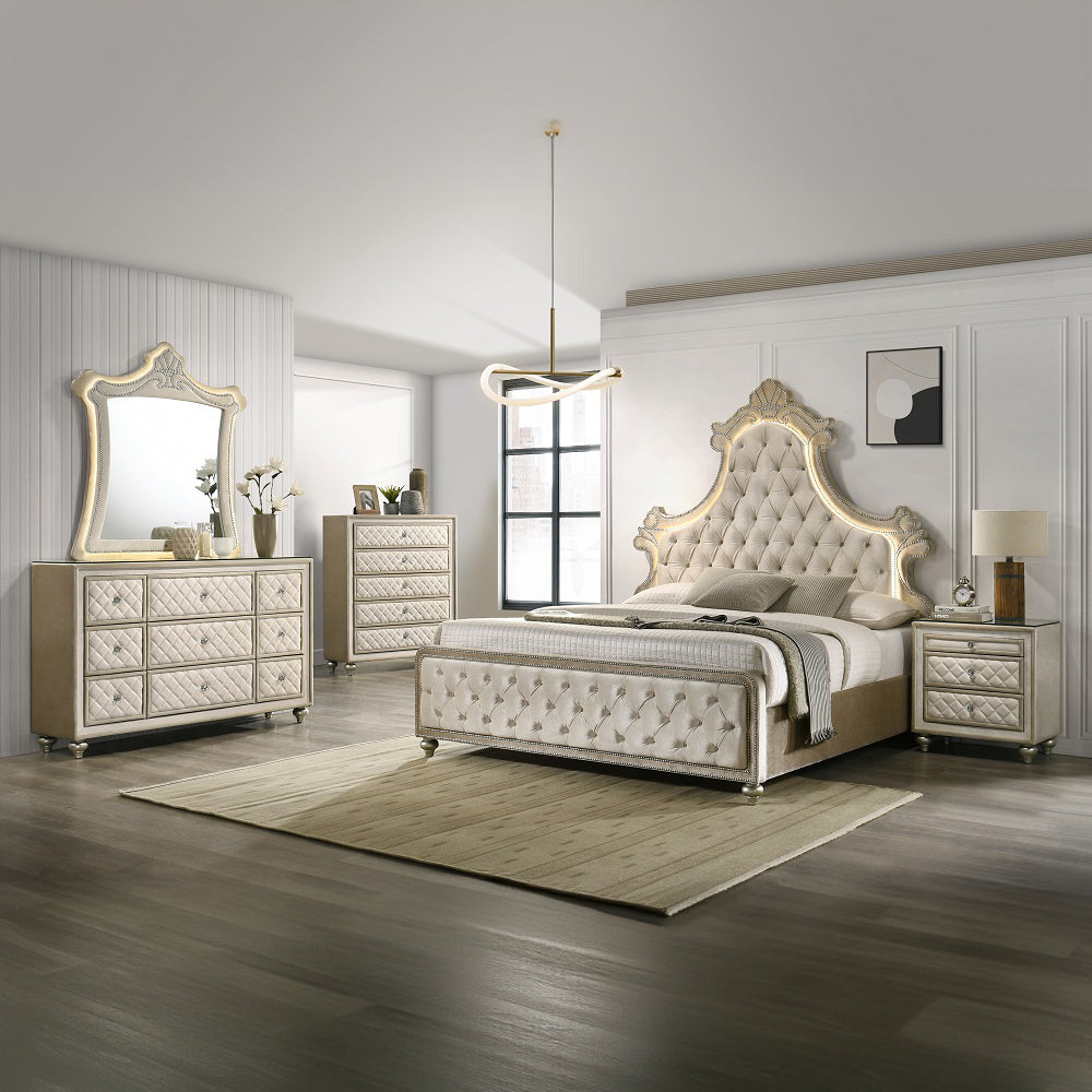 Lucienne Tufted Velvet Bedroom Collection