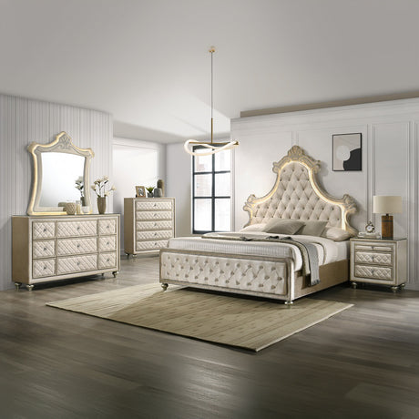 Lucienne Tufted Velvet Bedroom Collection