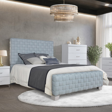 Saree Woven Upholstered Bed