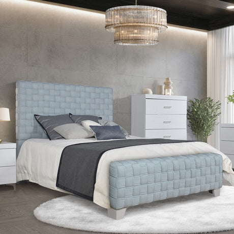 Saree Woven Upholstered Bed