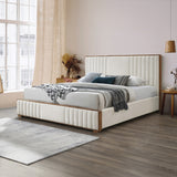 Kaleea Channel-Tufted Upholstered Bed