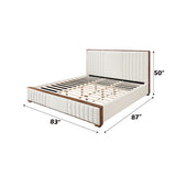 Kaleea Channel-Tufted Upholstered Bed