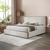 Kaleea Channel-Tufted Upholstered Bed
