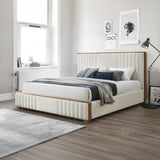 Kaleea Channel-Tufted Upholstered Bed