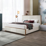 Kaleea Channel-Tufted Upholstered Bed