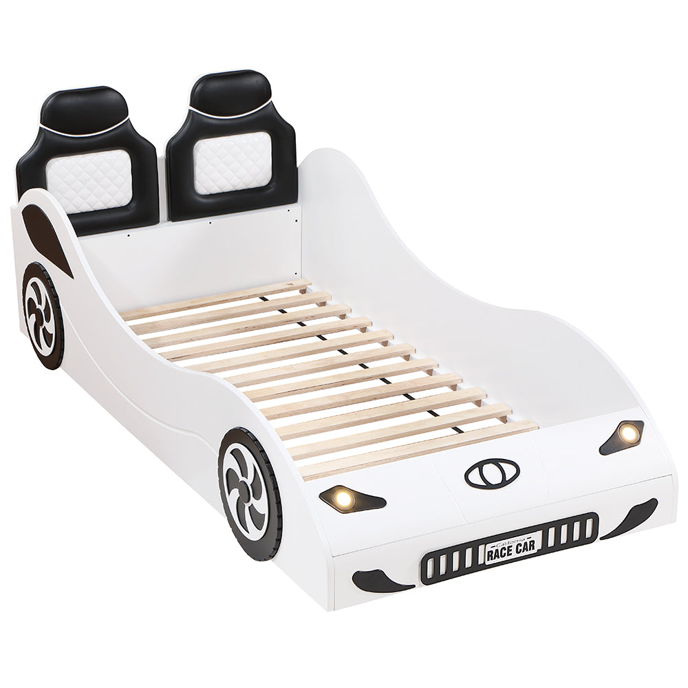 Colen Twin Car Bed with LED Lights