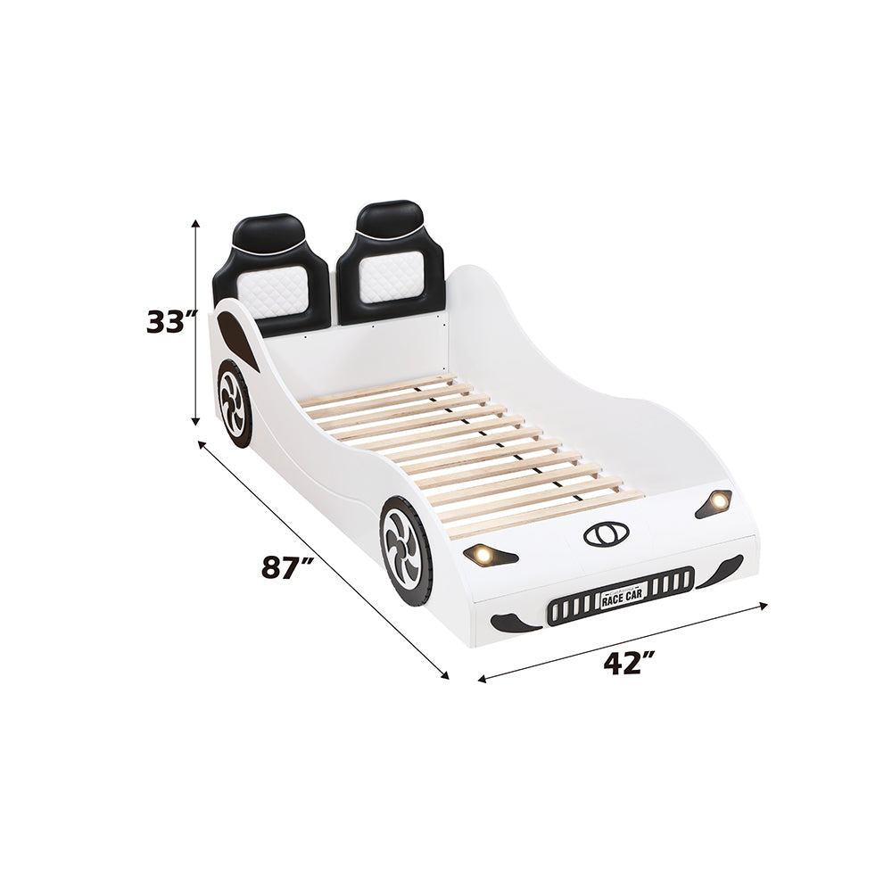 Colen Twin Car Bed with LED Lights