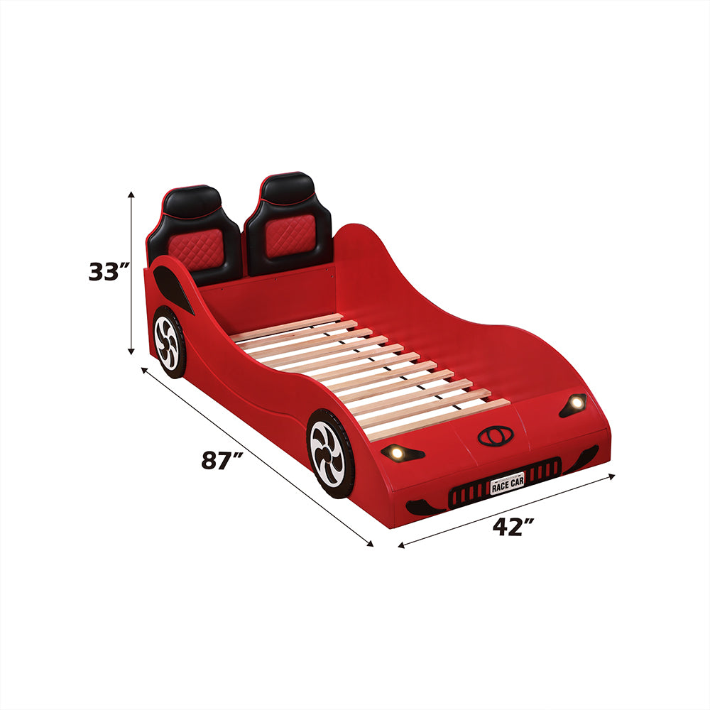 Colen Twin Car Bed with LED Lights