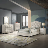 Reggie Tufted Upholstered Mirror