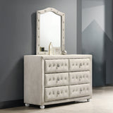 Reggie Tufted Upholstered Mirror