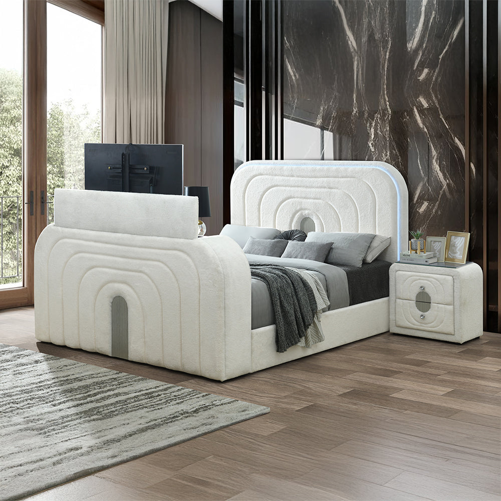 Shelyn Teddy Sherpa Media Bedroom Collection