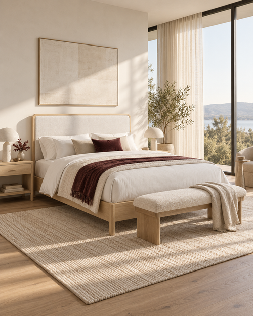 Rafaelle Natural Solid Ash Bed