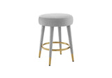 Side profile showing the minimalist silhouette of the FOAK counter stool.