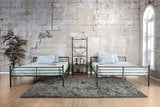 Olga Industrial Metal Bunk Beds - Triple Twin, Triple Full, Full over Full or Queen over Queen in Antique Black - cm-bk913qq-2