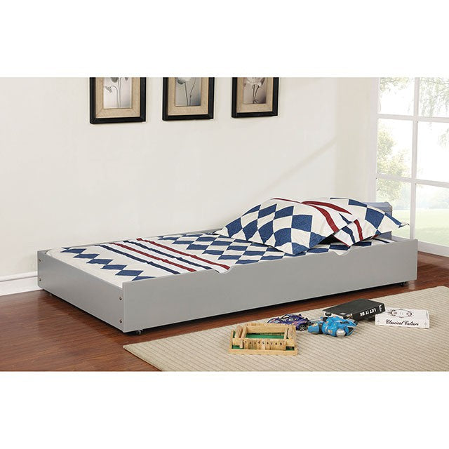 Omnus Transitional Youth Bedroom Furniture - Chest, Dresser, Desk, Hutch, Mirror & Trundle - cm-tr453-gy-1