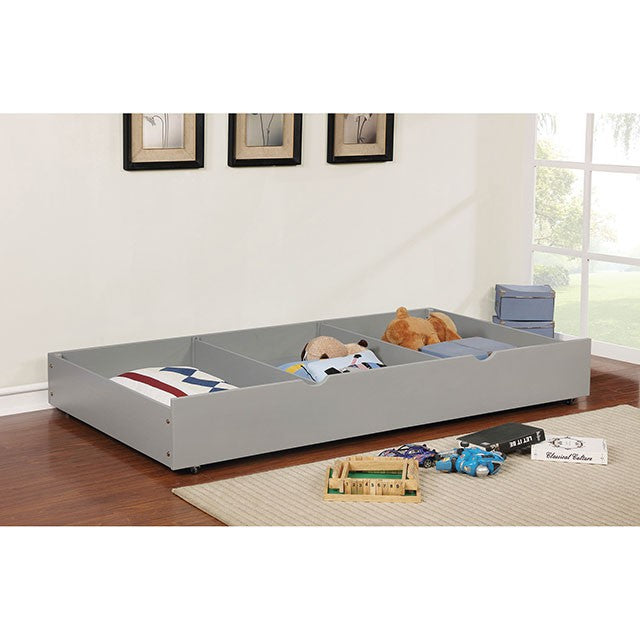 Omnus Transitional Youth Bedroom Furniture - Chest, Dresser, Desk, Hutch, Mirror & Trundle - cm-tr453-gy-2