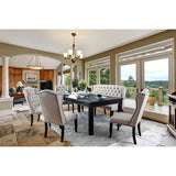 Sania Rustic Bar & Counter Height Dining Collection - Distressed Tables, Chairs & Nailhead Benches - cm3324bk-t-84-bench-z