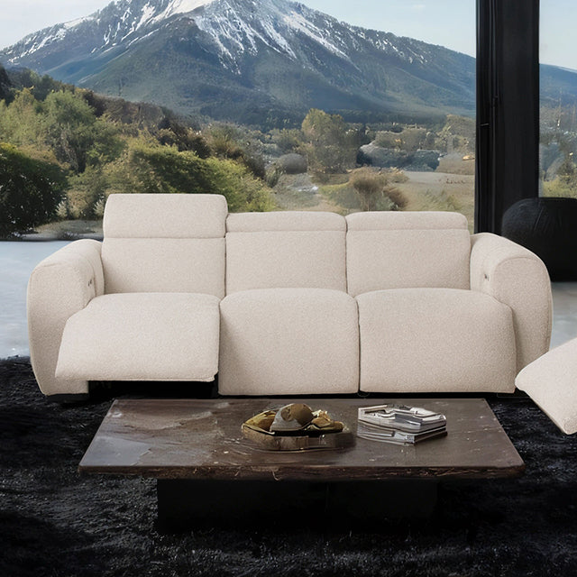 Thaddea Dual Power Reclining Sofa, Loveseat, Recliner & Sectional - Oversized Seats in White