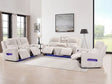 Manhattan 3-piece power reclining sofa loveseat and chair set in textured upholstery