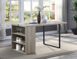Patwin Compact Dining Table with Built-In Shelves