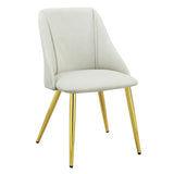 Gaines High Gloss Pedestal Dining Table & Side Chairs