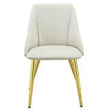 Gaines High Gloss Pedestal Dining Table & Side Chairs