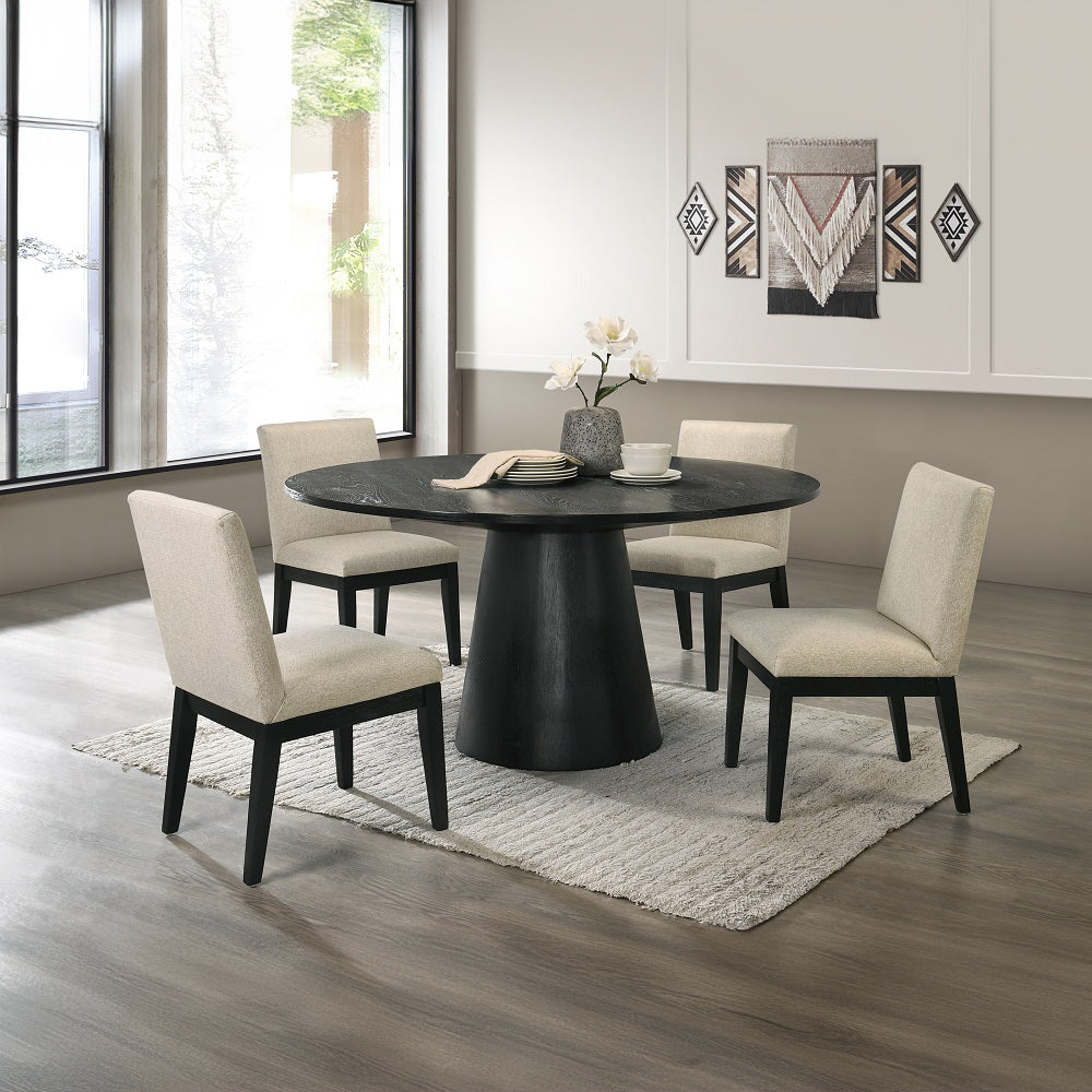 Froja Round Dining Table & Side Chairs
