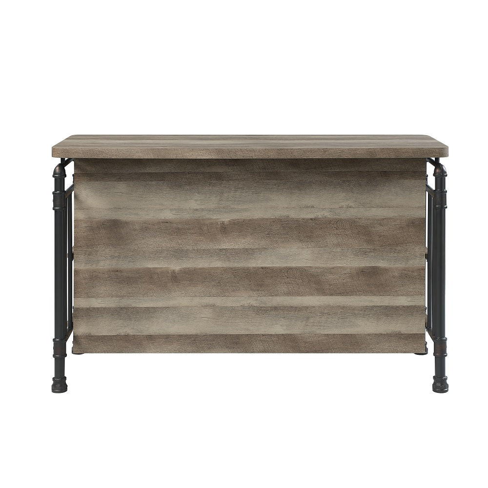 Edina Industrial Kitchen Island & Wine Rack