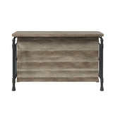 Edina Industrial Kitchen Island & Wine Rack