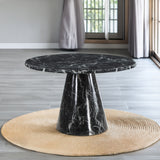 Hollis Round Pedestal Dining Table & Swivel Chairs