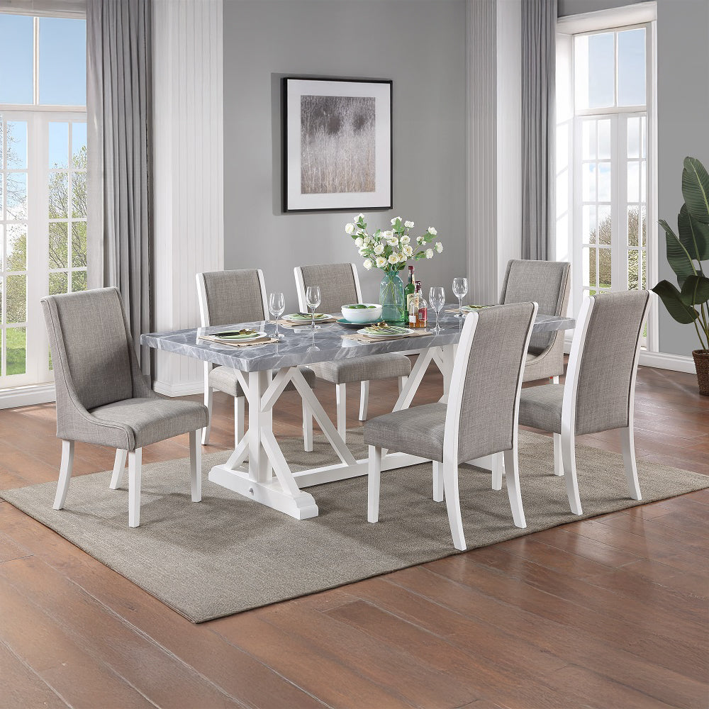Hollyn Luxe Dining Table & Wingback Chairs