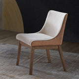 Ginny Walnut Dining Table & Wingback Side Chairs