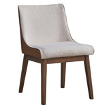 Ginny Walnut Dining Table & Wingback Side Chairs