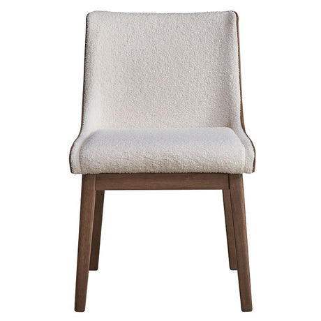 Ginny Walnut Dining Table & Wingback Side Chairs
