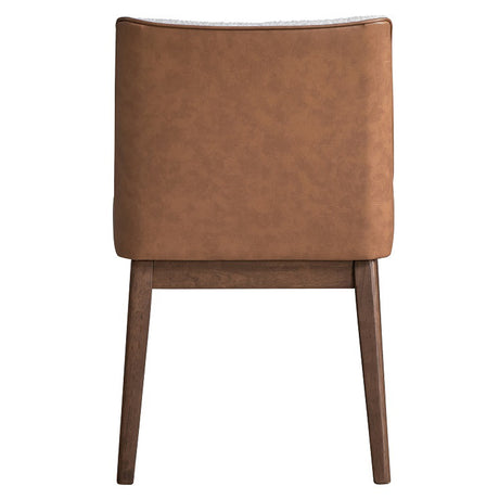 Ginny Walnut Dining Table & Wingback Side Chairs