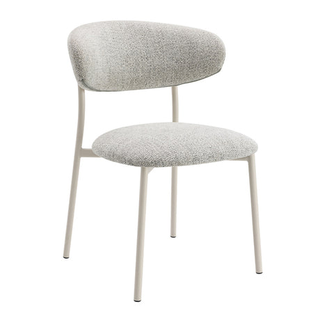Kalam Ceramic Top Dining Table & Boucle Side Chairs