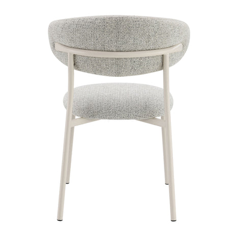 Kalam Ceramic Top Dining Table & Boucle Side Chairs