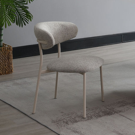 Kalam Ceramic Top Dining Table & Boucle Side Chairs